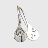 Gita - Elegants Sudrabs auskari iekš Dandelion Leaf dizains