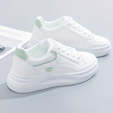 Zana - Zapatillas blancas šiks de comodidad ligera