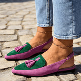 Marceline | Slingback mūlīši ar pušķiem