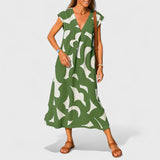 Valery - Flowing V - Neck kleita