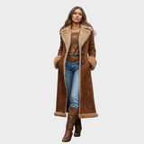 Isabella - Garš elegants ziemas mētelis