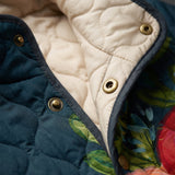 Hortense | Vintage ziedu raksta quilted jaka