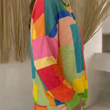 Buntes Vintage-Sweatshirt