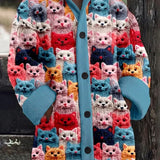 Isabella – Bunte Katzenstrickjacke