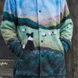 Isabella – Bunte Katzenstrickjacke