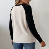 Amanda II - Ērts garas piedurknes V - Neck džemperis