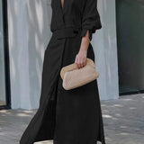 Jeanette | Maxikleid mit V-Ausschnitt