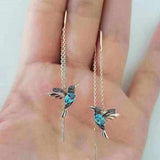 Daiga - Hummingbird auskari ar Enamel un Zirconia
