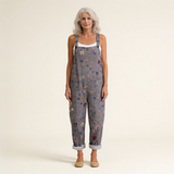 Élodie | Pelēka boho stila ziedu kleita