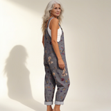 Élodie | Pelēka boho stila ziedu kleita