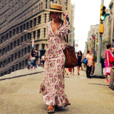 Ilse™ - Maxi Ibiza stila ziedu kleita
