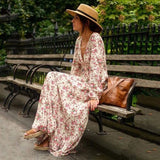 Ilse™ - Maxi Ibiza stila ziedu kleits