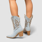 Cayetana - Botines Camperos Bordados