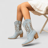 Cayetana - Botines Camperos Bordados