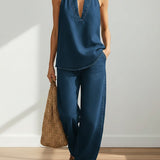 Adrienne | Retro Two-Piece Denim Set