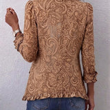 Concepción - Chaqueta ziedains Vintage con Volantes