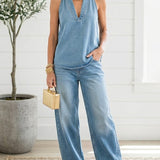 Adrienne | Retro Two-Piece Denim Set