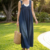 Capucine | Vintage Mazgāta Džinsu Maxi Kleita