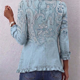 Remedios - Chaqueta Cachemira Vintage con Volantes
