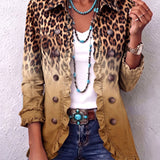 Mercedes - Chaqueta blazers Leopardo Degradado con Volantes