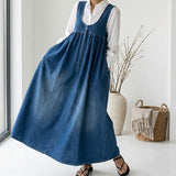 Capucine | Vintage Mazgāta Džinsu Maxi Kleita