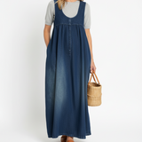 Capucine | Vintage Mazgāta Džinsu Maxi Kleita
