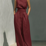 Cassia | Elegants lina plaša kāju komplekts