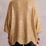 Isadora - Oversize Collared kardigāns Ar Liels Metal pogas