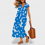 Valery - Flowing V - Neck kleita
