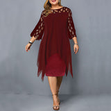 Kirsty™ - Stilīgs Plus-Size Midi Kleita mūsdienīgām sievietēm