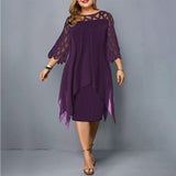 Kirsty™ - Stilīgs Plus-Size Midi Kleita mūsdienīgām sievietēm