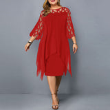 Kirsty™ - Stilīgs Plus-Size Midi Kleita mūsdienīgām sievietēm