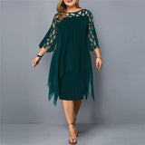 Kirsty™ - Stilīgs Plus-Size Midi Kleita mūsdienīgām sievietēm