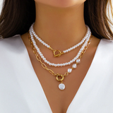 Ērika - Vintage Pearl kaklarota iekš Multi - Layer dizains
