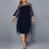 Kirsty™ - Stilīgs Plus-Size Midi Kleita mūsdienīgām sievietēm