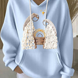 Damen Weihnachts Jesus Geburt Hoodies